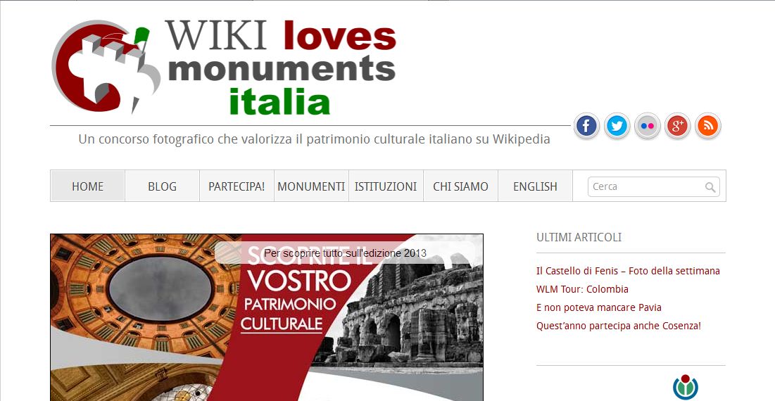 Wiki Loves Monuments - Wikipedia - Italia