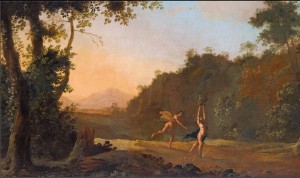 Paesaggio con Apollo e Dafne, Herman van Swanevelt (Credit: catalogo Amori Divini)